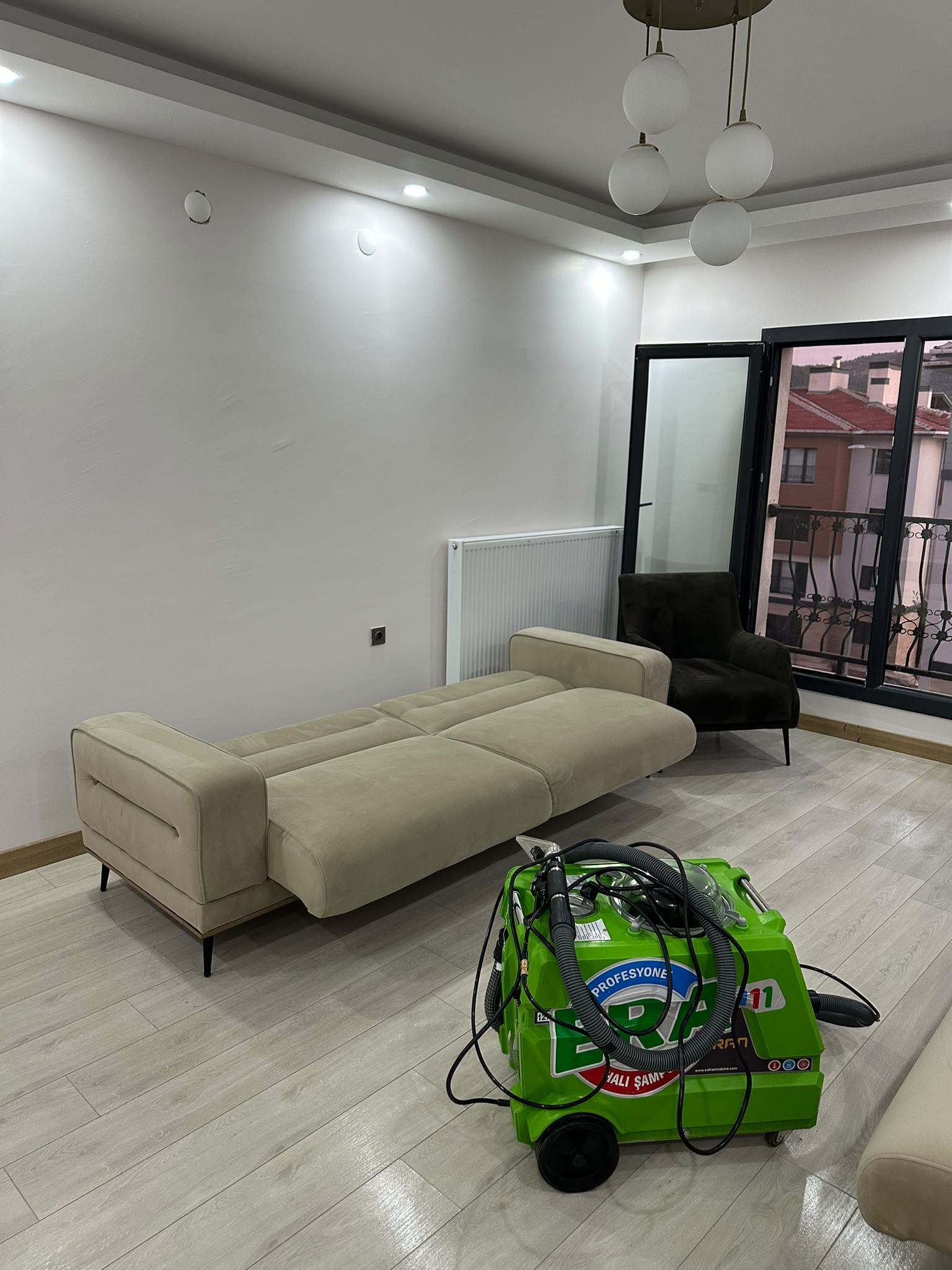 Salon koltuğu yerinde yıkama